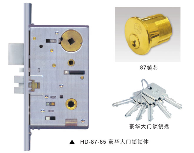 HD-87-65豪华大门锁锁体
